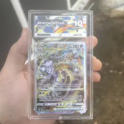 Pokemon Mewtwo VSTAR Crown Zenith Galarian Gallery GG44 ACE10 PERFECT SUBGRADES - Image 1