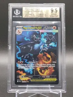 BGS 9.5 GEM MINT Pokemon Mega Charizard X Ex #125 SIR Phantasmal Flames - Image 1