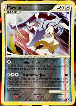 Pokemon TCG - MAWILE - 56/90 - REVERSE HOLO - HGSS UNDAUNTED (2010) - LP - Image 1