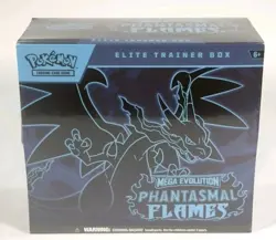 Pokemon Mega Evolution Phantasmal Flames Elite Trainer Box ETB Factory Sealed - Image 1