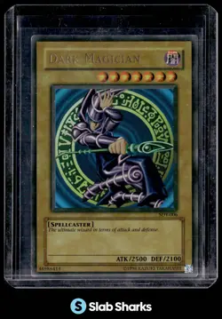 2002 YU-GI-OH! STARTER DECK: YUGI #SDY-006 DARK MAGICIAN ULTRA RARE - HP - Image 1