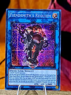 Yu-Gi-Oh! Fiendsmith's Requiem Prismatic Secret Rare MP25-EN089 1st Edition MINT - Image 1