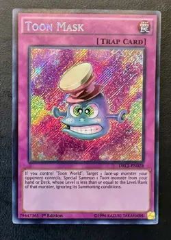 Yu-Gi-Oh! TCG Toon Mask 1st Edition DRL2-EN028 Near Mint - Image 1