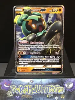 Pokemon Card Marshadow GX SM59 Black Star Promo Half Art Light Play - Image 1