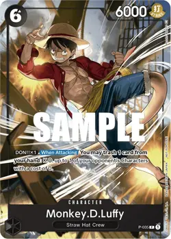 Monkey.D.Luffy - P-035 - One Piece Card Game - Promo - Image 1