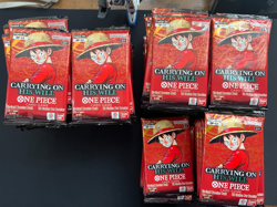 134x Carrying On His Will Loose Booster Packs One Piece Card Game OP-13 English - Image 1