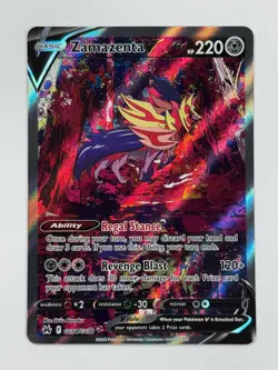 Pokemon Cards Zamazenta V GG54/GG70 Crown Zenith Galarian Gallery Holo Rare V - Image 1