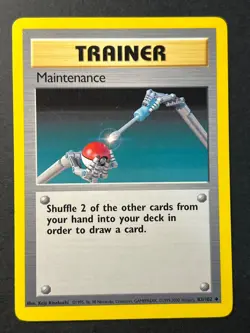 Maintenance 83/102 4th Print Base Set - Uncommon Pokemon Card - WOTC LP - Image 1