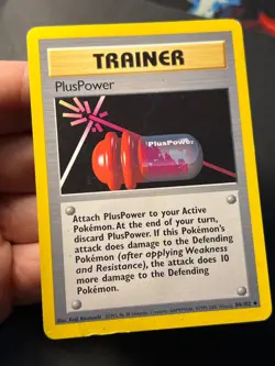 Plus Power 84/102 4th Print Base Set Uncommon Pokemon Card - MP - Image 5