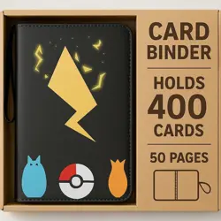 For Pokemon Trading Cards Album Folder 400 Pockets Card Binder Holder Gift UK - Image 3