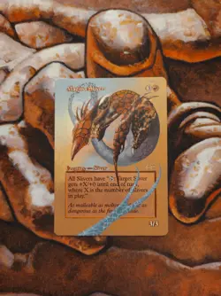 Magic the Gathering Magma Sliver Hand Painted Unique Custom MTG Alter - Image 1