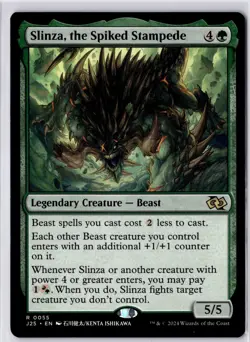 Slinza, the Spiked Stampede (Anime) Foundations Jumpstart Regular NM R 0055 - Image 1