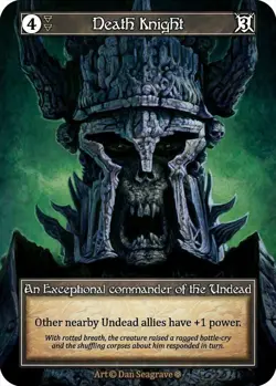 Sorcery: Contested Realm Death Knight Exceptional Foil NM (GT) - Image 1