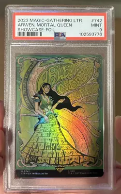 Arwen Mortal Queen Showcase Poster Foil Mint Graded PSA 9 Magic The Gathering - Image 1