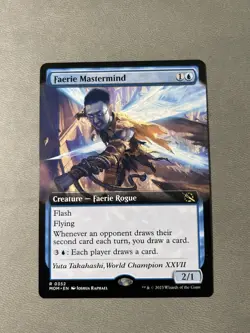 MTG Faerie Mastermind (Extended Art) - March of the Machine (MOM) #352 NM - Image 1