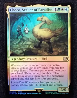 Choco, Seeker of Paradise Final Fantasy Foil - NM #215 MTG FIN - Image 1