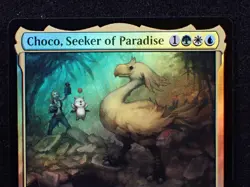 Choco, Seeker of Paradise Final Fantasy Foil - NM #215 MTG FIN - Image 2