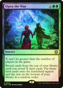 Magic The Gathering MTG OPEN THE WAY FOIL March of the Machine: The Aftermath NM - Image 1