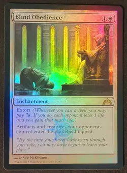 MTG NM Blind Obedience Gatecrash 6/249 Foil Rare - Image 1