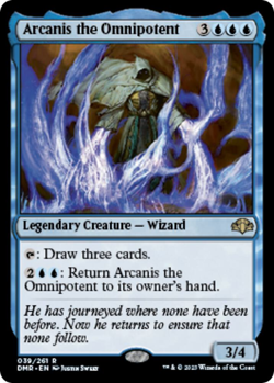 MTG magic 1x Arcanis the Omnipotent FOIL (M/NM) Dominaria Remastered - Image 1