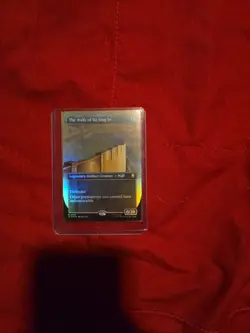 MTG - TLA - #329 The Walls of Ba Sing Se Borderless Foil Near Mint or Better - Image 1