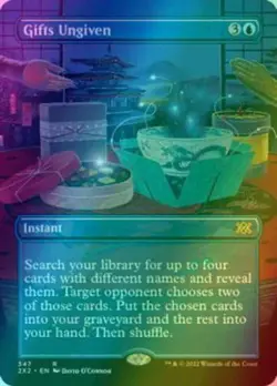 MTG - Gifts Ungiven - Borderless - 2X2 347 - Foil - NM - Image 1