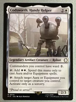 MTG / Codsworth, Handy Helper / PIP / #14 / Regular / Rare / NM - Image 1