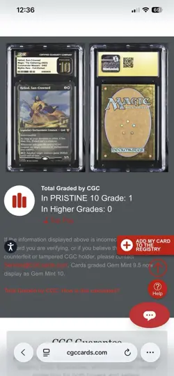 CGC 10 Pristine HELIOD, SUN-CROWNED - FOIL ETCHED - Highest CGC Graded - Only 1 - Image 3