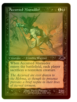 Accursed Marauder - Foil - Retro Frame Modern Horizons 3 MTG - Image 1