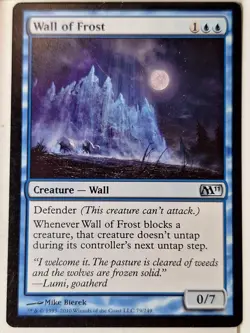 Wall of Frost - Magic 2011 Core Set M11 - Magic the Gathering MTG Nice! - Image 1