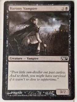 Barony Vampire - Magic 2011 Core Set M11 - Magic the Gathering MTG Nice! - Image 1