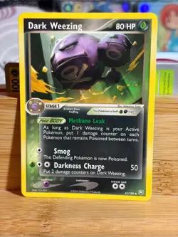 DARK WEEZING 42/109 EX Team Rocket Returns Uncommon Unlimited Pokemon TCG LP - Image 1