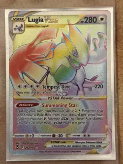 Pokemon Card Lugia VSTAR 202/195 Secret Rare Silver Tempest Holo Near Mint - Image 1