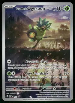 Teal Mask Ogerpon 123 Promo Holo NM Pokemon SV: Scarlet & Violet Promo Cards - Image 1