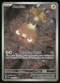 Stunfisk 202/191 Illustration Rare Holo NM Pokemon SV08: Surging Sparks - Image 1