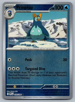 Prinplup 028/094 Reverse Holo ME02: Phantasmal Flames Pokemon TCG - Image 1