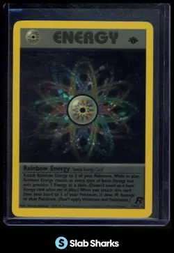 2000 POKEMON TEAM ROCKET #17/82 RAINBOW ENERGY HOLO - Image 1