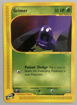 Grimer 079/147 Pokemon Aquapolis Regular NM - Image 1