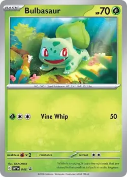 2x Bulbasaur (Cosmos Holo, #046) - SV - Scarlet & Violet Promo Cards LP Pokemon - Image 1