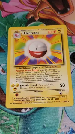 1999 Pokemon Electrode Base Set Unlimited 21/102 WOTC - LP - Image 1