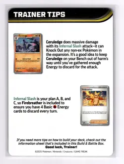Charizard Insert from Build and Battle Box Phantasmal Flames - Image 2