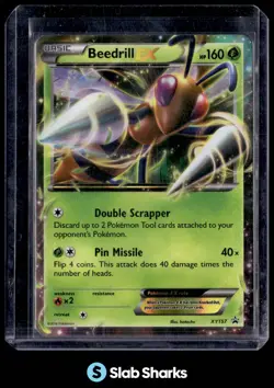 2013 POKEMON XY BLACK STAR PROMOS #XY157 BEEDRILL EX - Image 1