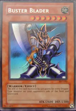 Yugioh! LP Buster Blader - PSV-050 - Ultra Rare - Unlimited Edition Lightly Play - Image 1