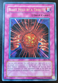 Yugioh - Blast Held by a Tribute - DCR-104 - Ultra Rare - Unlimited - NM - Image 1