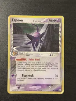 Espeon EX d Delta Species Reverse Holo Stamped - Near Mint - Pokemon Card - Image 1
