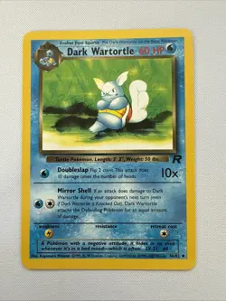 Dark Wartortle 46/82 Team Rocket Regular Vintage Pokemon Card - Image 1