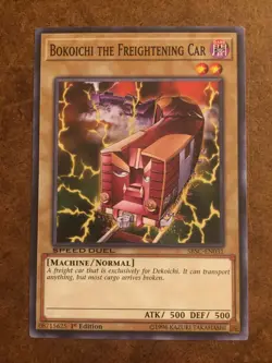 Bokoichi The Freightening Car SBSC-EN031 Yugioh Trading Card - Image 1