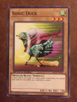 Sonic Duck SBAD-EN036 Yugioh Trading Card - Image 1