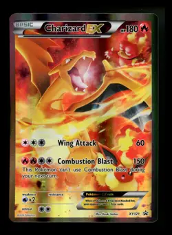 #3 Charizard EX XY121 Black Star Promo 2016 Full Art Holo Pokemon Card TCG - Image 1