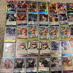 ***ONE PIECE 220+ FOIL CARD LOT***SR/Rare/Unc/c ALL FOIL BULK COLLECTION - Image 2